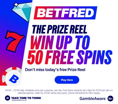 BetFred Up 50 Free Spins No Deposit