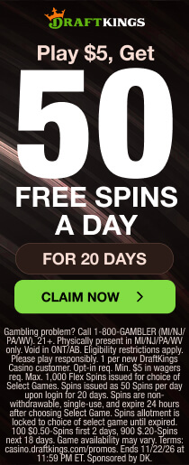 DraftKings Play $5, Get 50 Spins for 30 Days draftsking_banner2.jpg